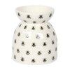 White Oil Burner - Bees